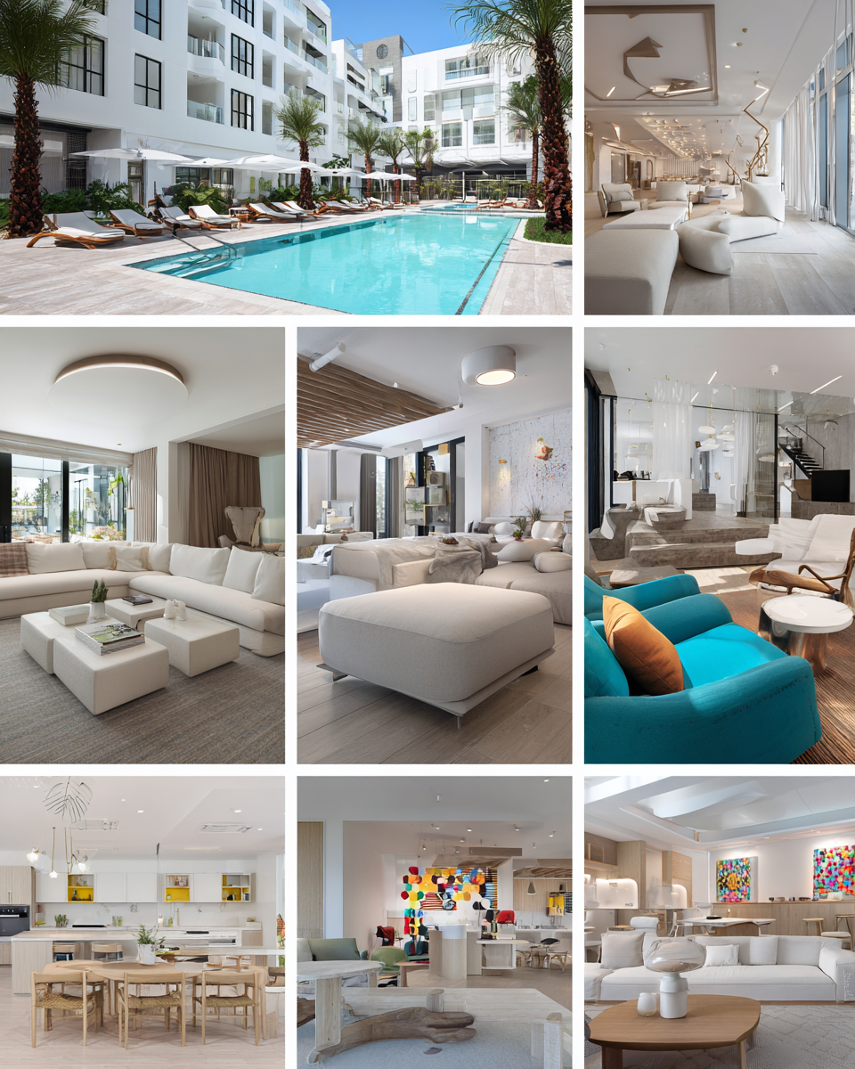 Spacious common lounge at RSP Treatment in St. Petersburg, Florida